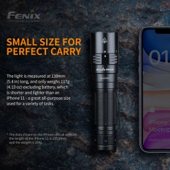 Fenix PD40R V2.0 Tactical Flashlight - 3000 Lumens Rechargeable Tactical Flashlight