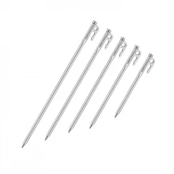 CAMPING MOON Campingmoon Stainless Steel Tent Pegs Silver