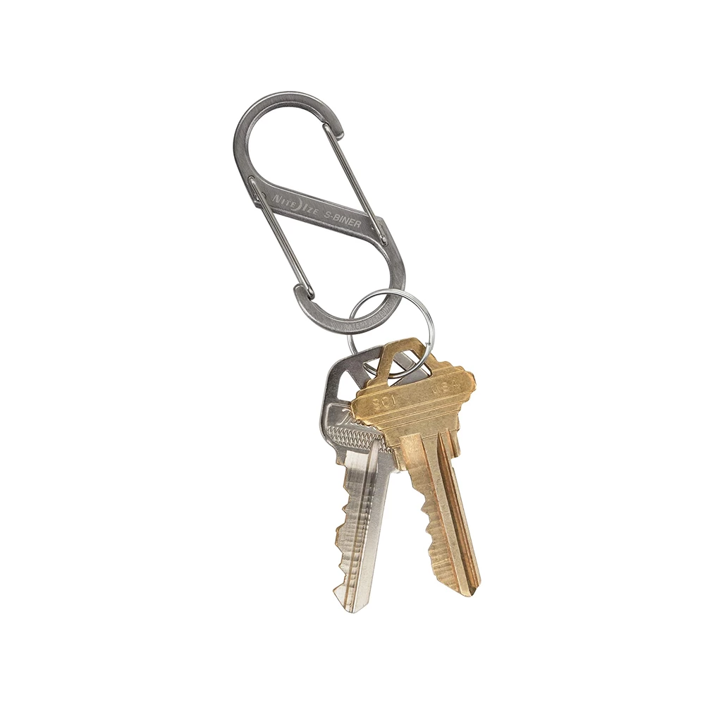 Nite Ize S-Biner® Stainless Steel Dual Carabiner #2 - Stainless 6 Nite Ize S-Biner® Stainless Steel Dual Carabiner #2 - Stainless