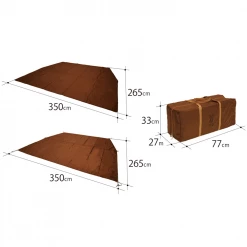 DOD Ground Sheet Set Inner Mat For Kamaboko Tent 3L