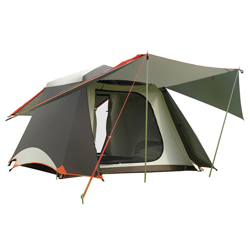 Vidalido Large Instant Cabin Tent Plus - White Coffee 3 Vidalido Large Instant Cabin Tent Plus - White Coffee