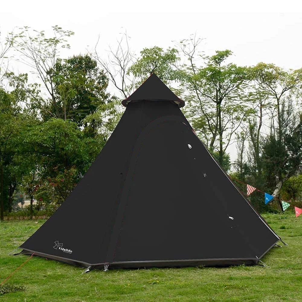 Vidalido Cone Teepee Tent - Black 4 Vidalido Cone Teepee Tent - Black