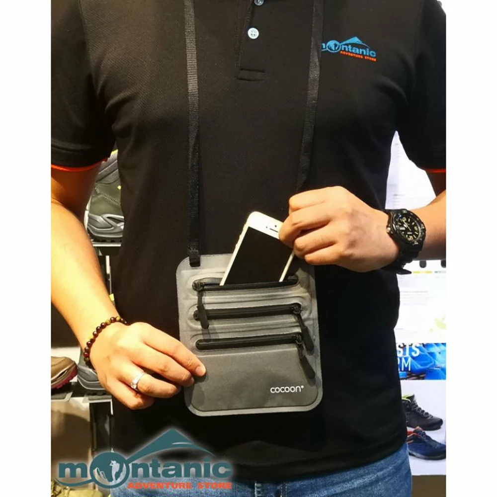 Cocoon Secret Neck Wallet- Grey 6 Cocoon Secret Neck Wallet- Grey