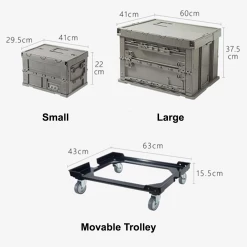 Shinoyama Shimoyama Moving Wheels For Large Collapsible Storage Box