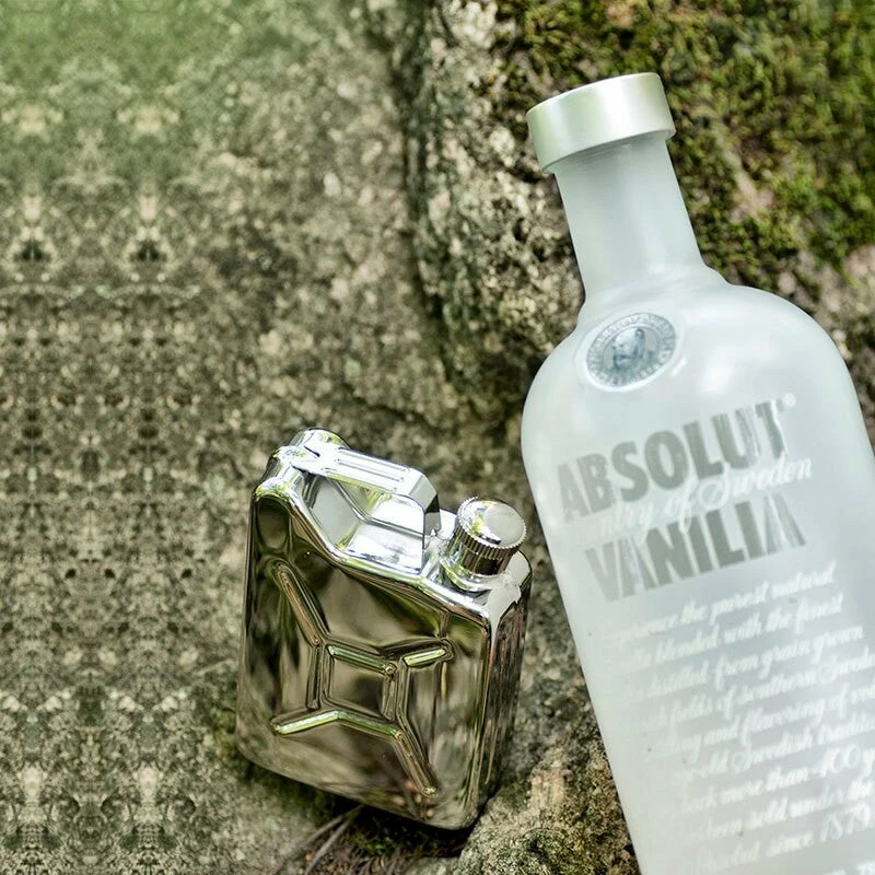 ACECAMP Ace Camp Stainless Steel Flask Gas Can Shape 7 ACECAMP Ace Camp Stainless Steel Flask Gas Can Shape