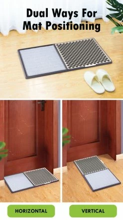 MONTANIC [Clearance Sale] 3D Disinfectant Floor Mat With Absorbent Carpet