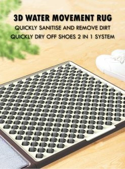 MONTANIC [Clearance Sale] 3D Disinfectant Floor Mat With Absorbent Carpet