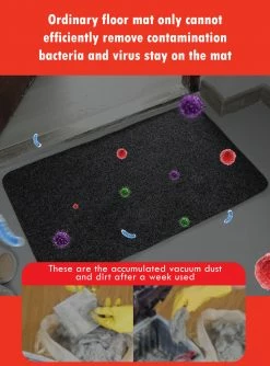 MONTANIC [Clearance Sale] 3D Disinfectant Floor Mat With Absorbent Carpet