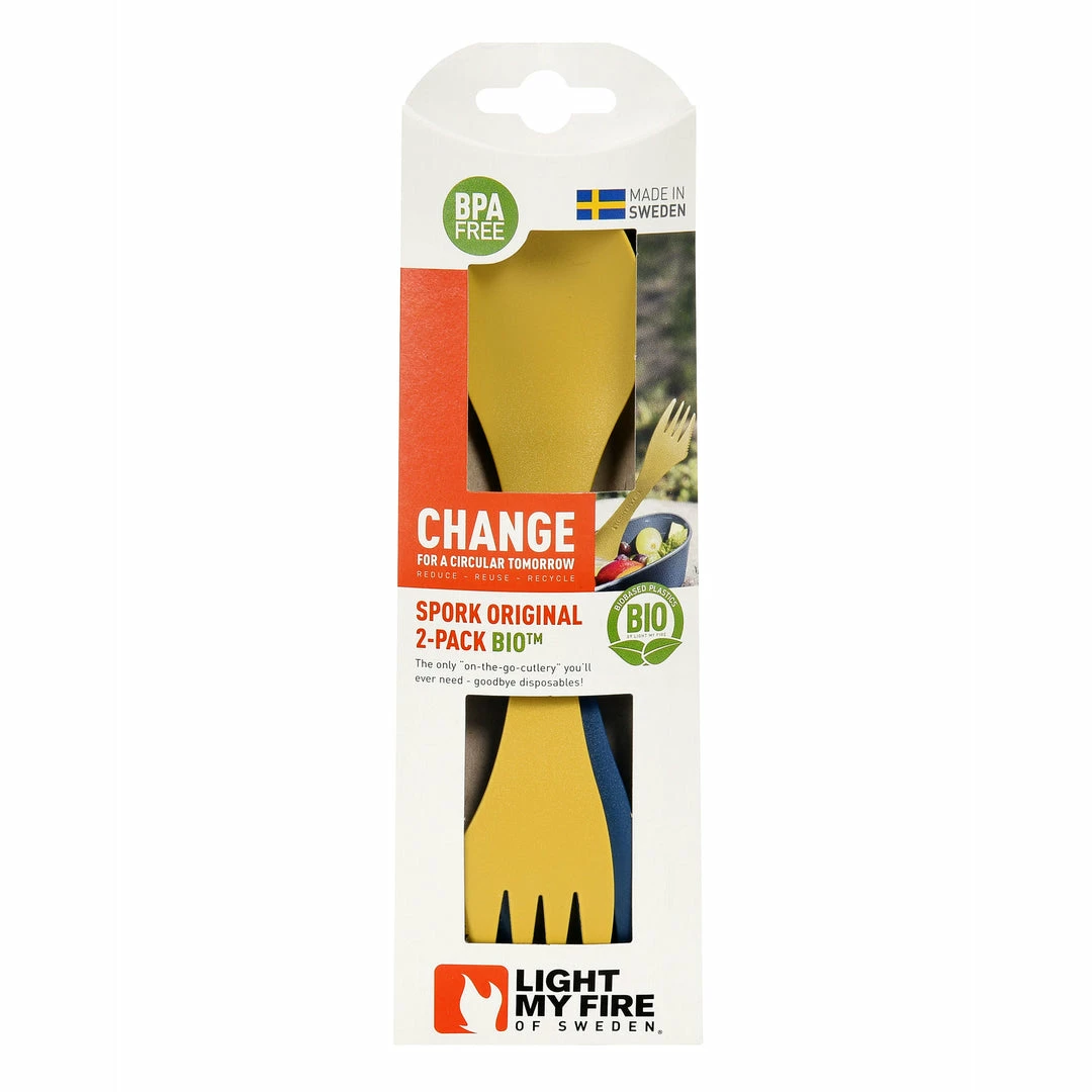 Light My Fire Spork BIO 2-pack - Mustyyellow/hazyblue 5 Light My Fire Spork BIO 2-pack - Mustyyellow/hazyblue