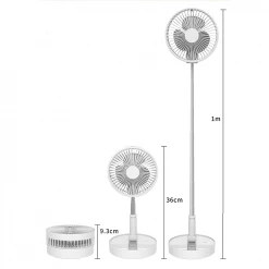 Adyss P10 Folding Retractable Camping Fan - White 11 Adyss P10 Folding Retractable Camping Fan - White