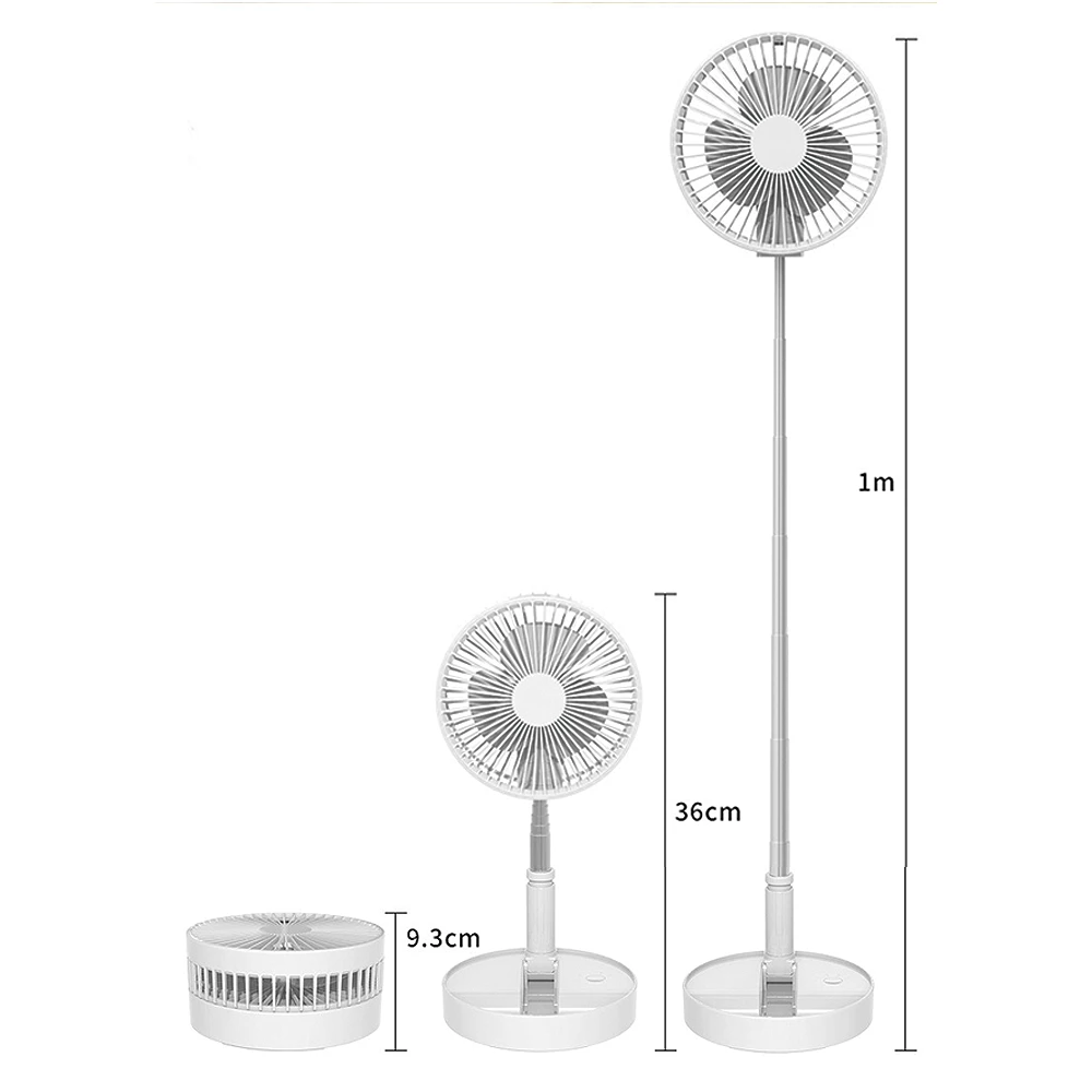 Adyss P10 Folding Retractable Camping Fan - White 5 Adyss P10 Folding Retractable Camping Fan - White