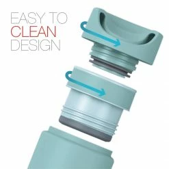 Peacock 0.45L Twist Lock Tumbler - Mint Blue