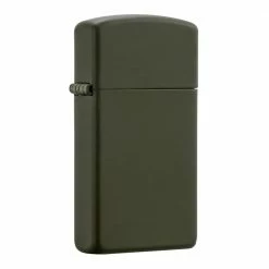 Zippo 1627ZL Slim Green Matte With Zippo Logo - Refillable Windproof Lighter