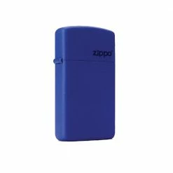 Zippo 1630ZL Slim Royal Blue Matte With Zippo Logo - Refillable Windproof Lighter