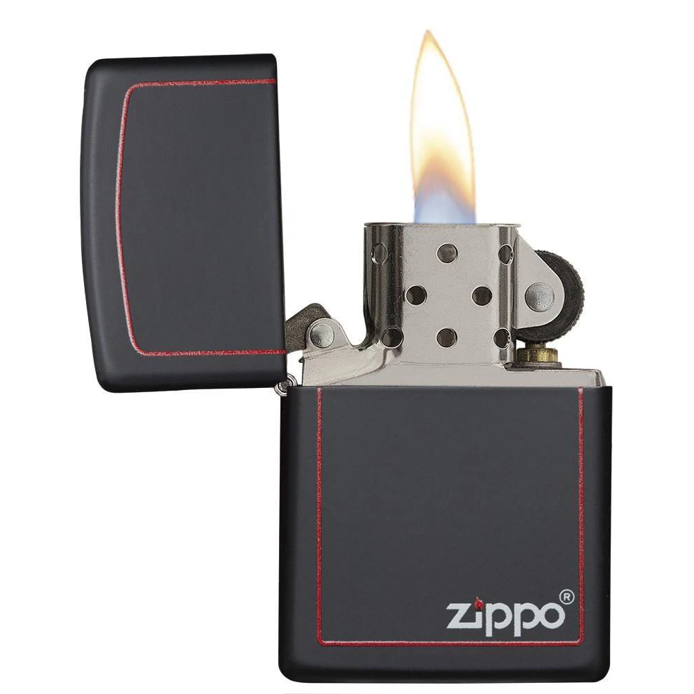 Zippo 218ZB Classic Black And Red Zippo - Refillable Windproof Lighter 4 Zippo 218ZB Classic Black And Red Zippo - Refillable Windproof Lighter
