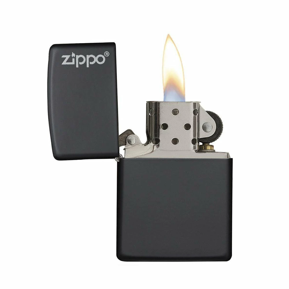 Zippo 218ZL Black Matte With Zippo Logo - Refillable Windproof Lighter 4 Zippo 218ZL Black Matte With Zippo Logo - Refillable Windproof Lighter