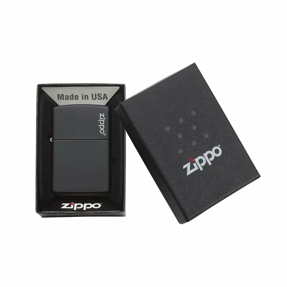 Zippo 218ZL Black Matte With Zippo Logo - Refillable Windproof Lighter 6 Zippo 218ZL Black Matte With Zippo Logo - Refillable Windproof Lighter