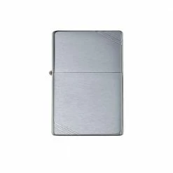 Zippo 230 Brushed Chrome Vintage With Slashes - Refillable Windproof Lighter