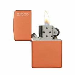 Zippo 231ZL Orange Matte With Zippo Logo - Windproof Lighter
