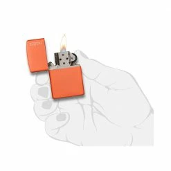 Zippo 231ZL Orange Matte With Zippo Logo - Windproof Lighter