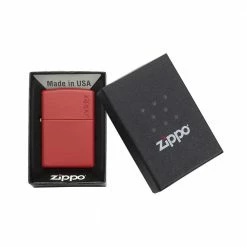 Zippo 233ZL Red Matte With Zippo Logo - Refillable Windproof Lighter 10 Zippo 233ZL Red Matte With Zippo Logo - Refillable Windproof Lighter