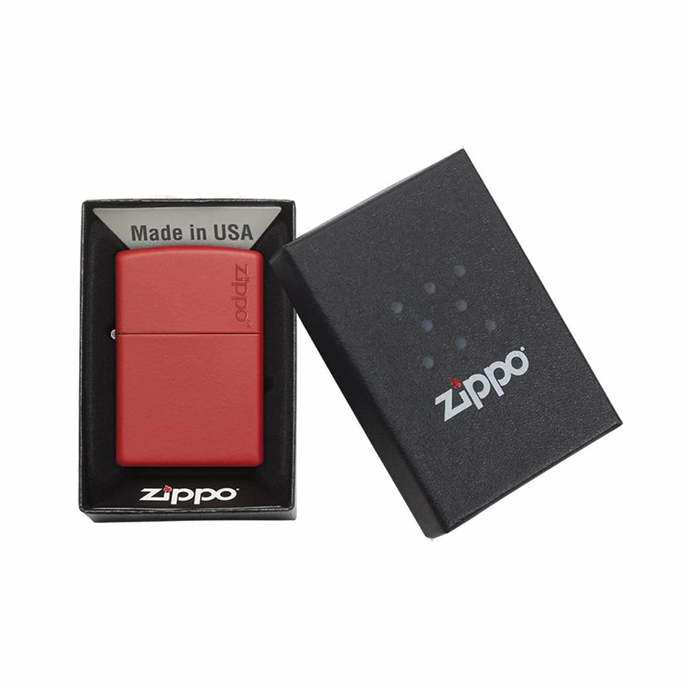 Zippo 233ZL Red Matte With Zippo Logo - Refillable Windproof Lighter 6 Zippo 233ZL Red Matte With Zippo Logo - Refillable Windproof Lighter