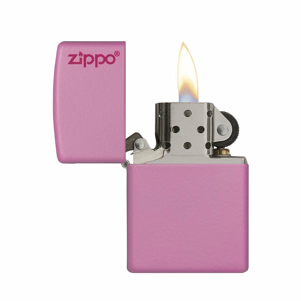 Zippo 238ZL Pink Matte With Zippo Logo - Refillable Windproof Lighter 4 Zippo 238ZL Pink Matte With Zippo Logo - Refillable Windproof Lighter