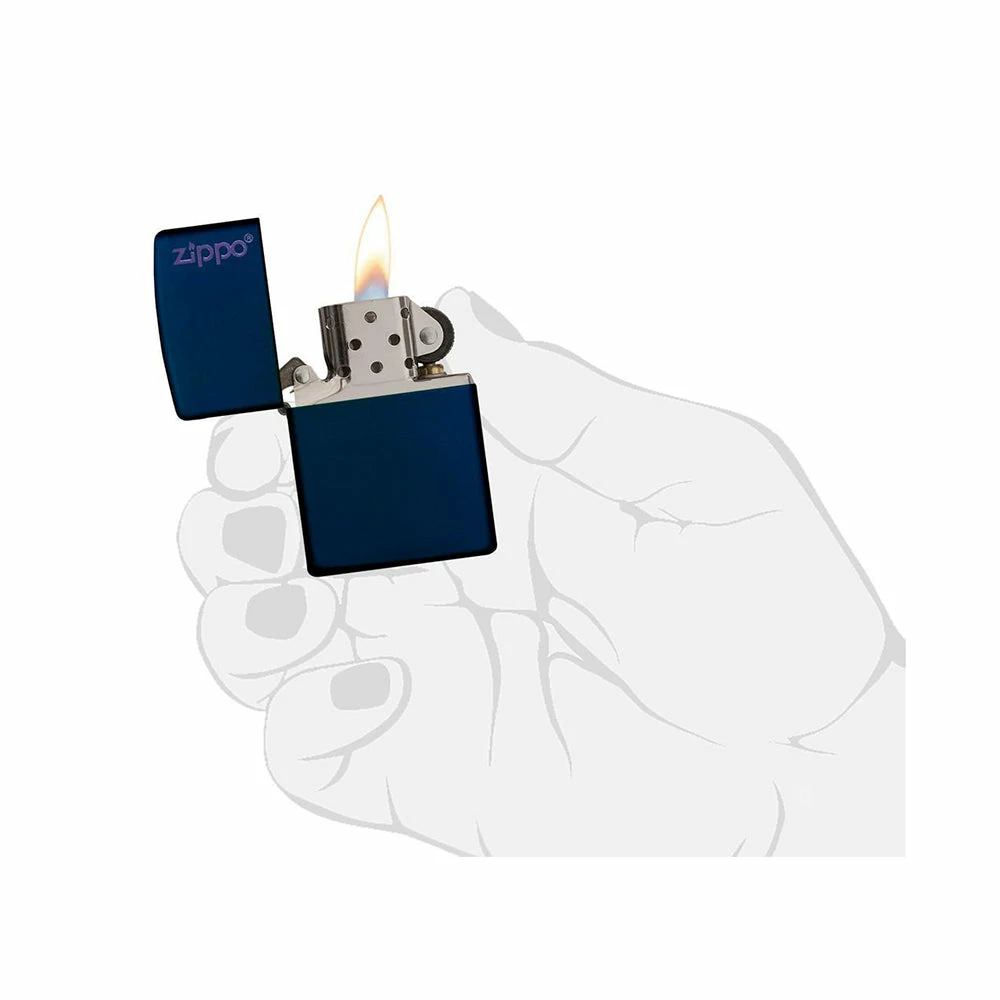 Zippo 239ZL Navy Matte With Zippo Logo - Refillable Windproof Lighter 6 Zippo 239ZL Navy Matte With Zippo Logo - Refillable Windproof Lighter