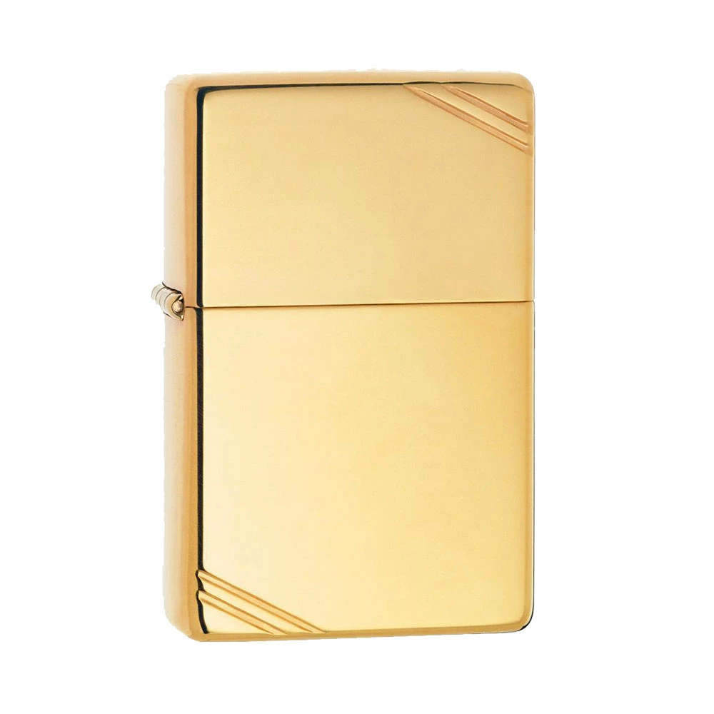 Zippo 270 High Polish Brass Vintage With Slashes - Refillable Windproof Lighter 5 Zippo 270 High Polish Brass Vintage With Slashes - Refillable Windproof Lighter
