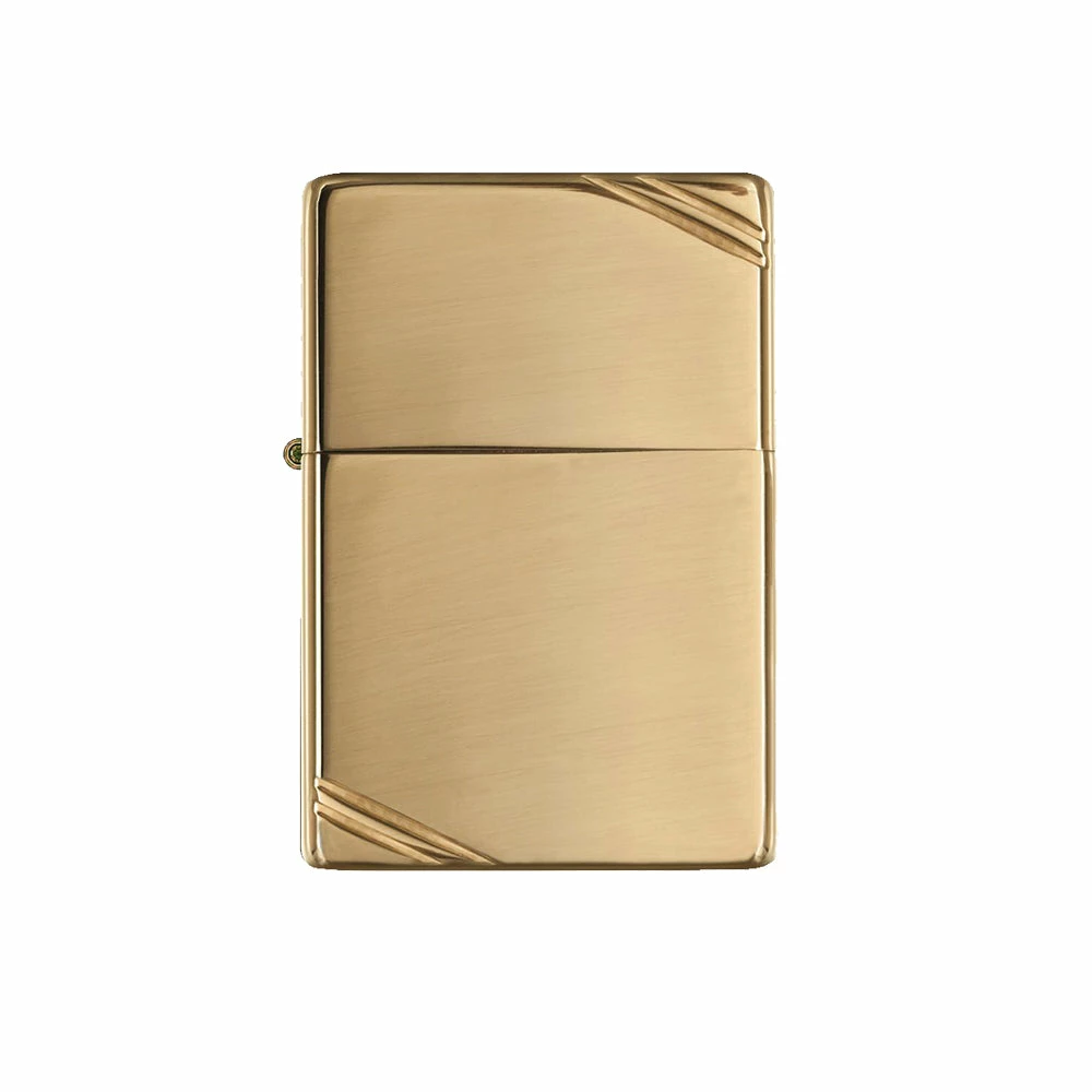 Zippo 270 High Polish Brass Vintage With Slashes - Refillable Windproof Lighter 3 Zippo 270 High Polish Brass Vintage With Slashes - Refillable Windproof Lighter