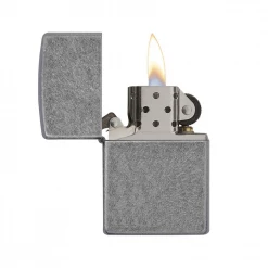 Zippo 121FB Classic Antique Silver Plate - Refillable Windproof Lighter